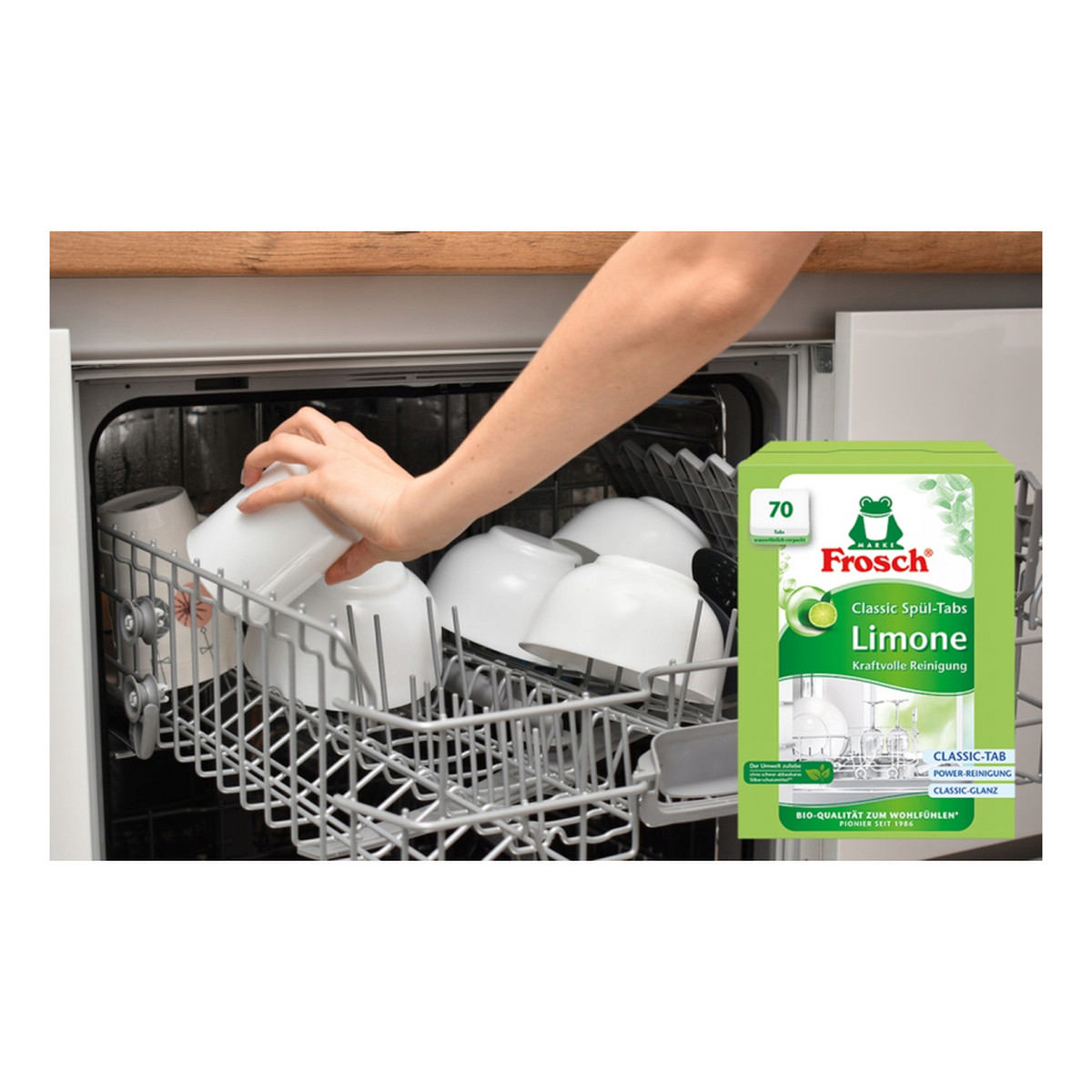 Frosch Tabletki do zmywarki Limonka 70szt.