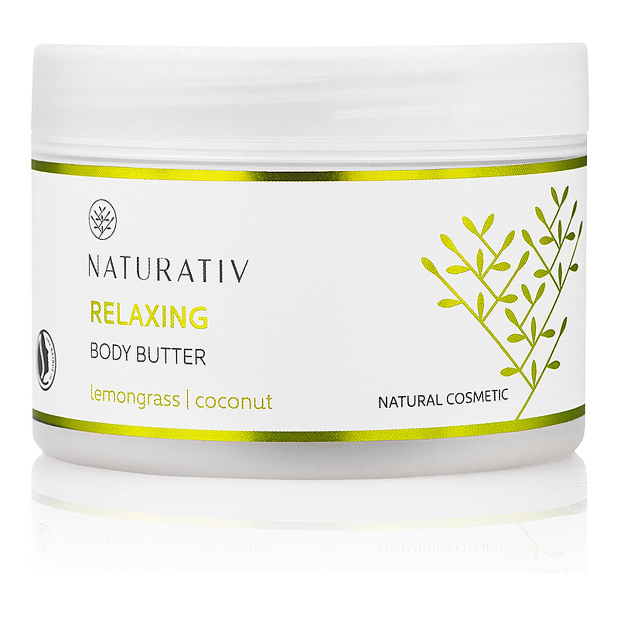 Naturativ Relaxing body butter relaksujące masło do ciała trawa cytrynowa & kokos 250ml