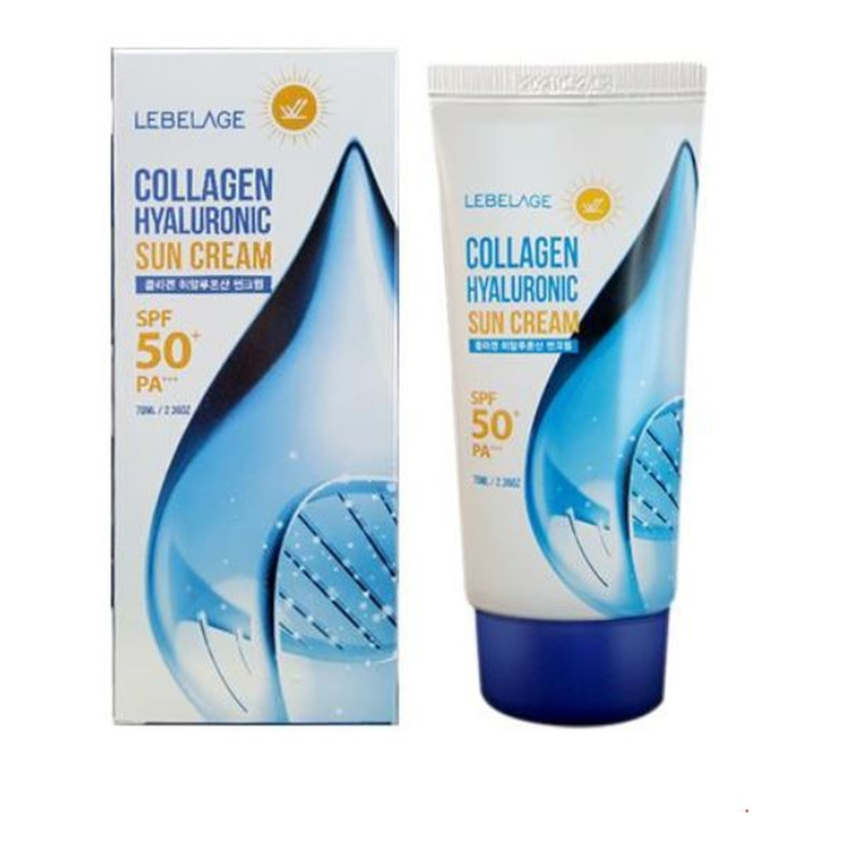 Lebelage Krem do twarzy spf 50+ z kwasem hialuronowy 70ml