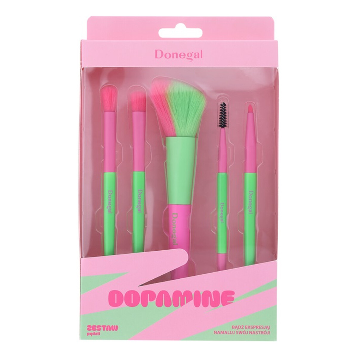 Donegal Dopamine zestaw pędzli do makijażu 5szt.
