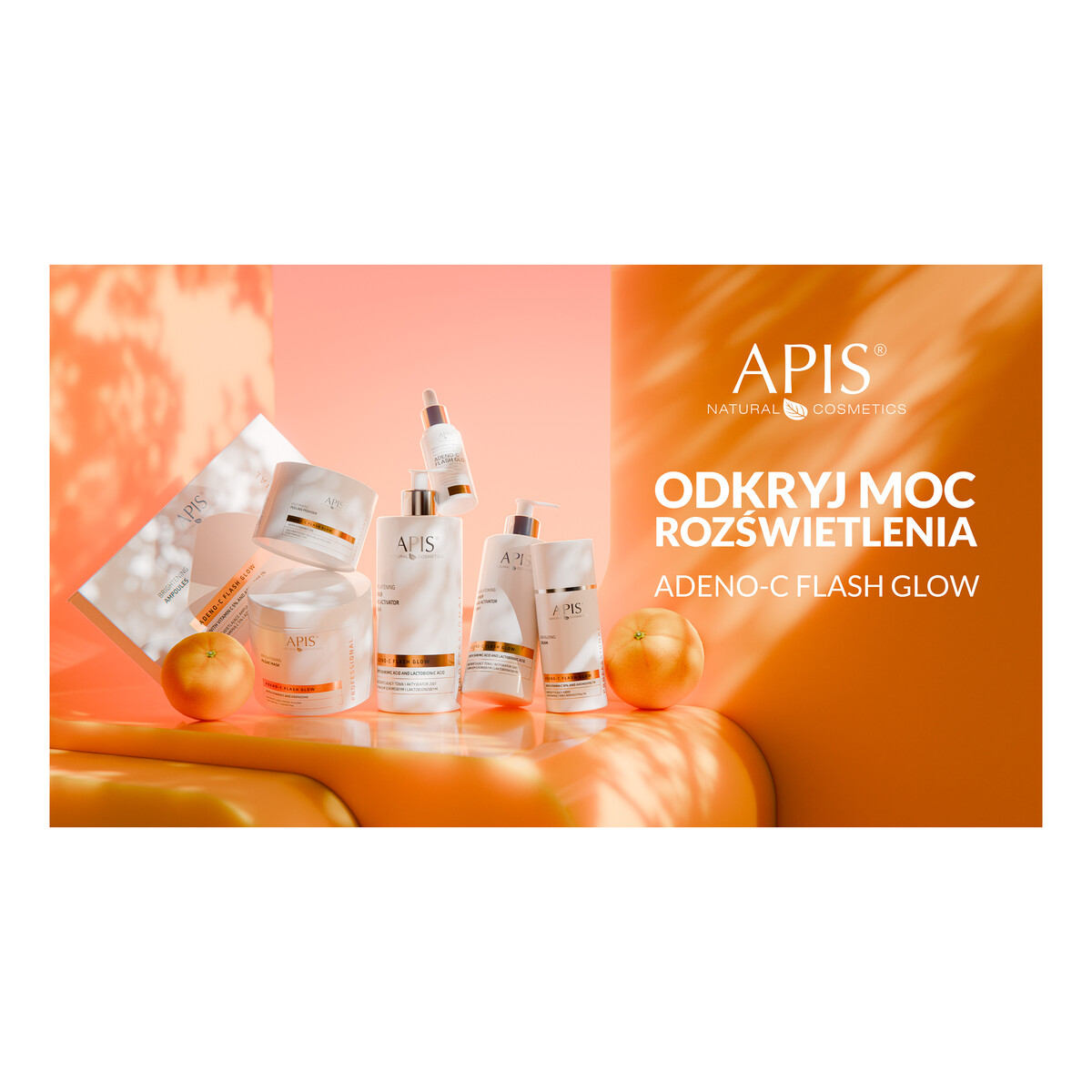 Apis ADENO-C Flash Glow Rozświetlająca maska algowa z witaminą C i adenozyną 200g