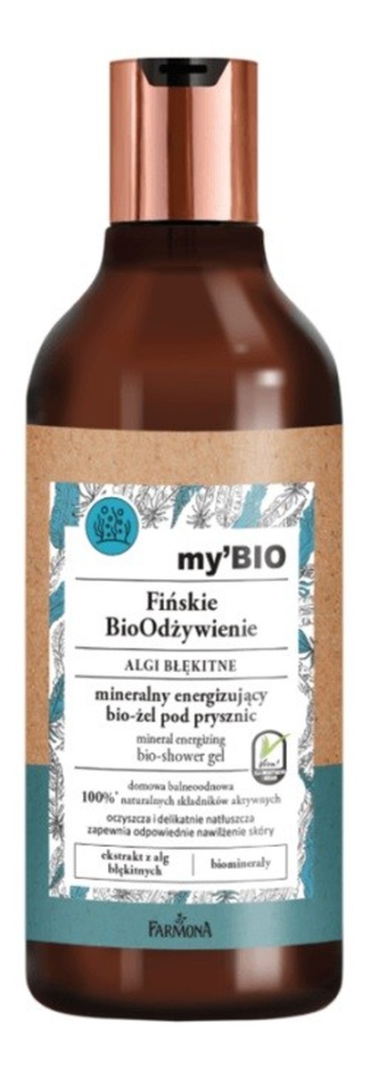 Fińskie BioOdżywienie Bio-Żel pod prysznic odżywczo-energizujący Algi Błękitne