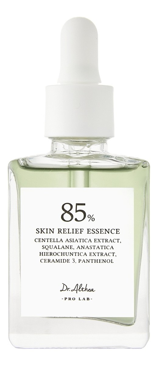 85% skin relief essence kojąca esencja w formie ampułki z 85% ekstraktu z wąkroty azjatyckiej