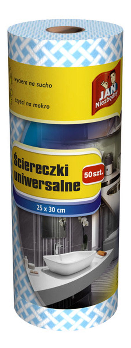 Ściereczki na rolce kolorowe 50szt