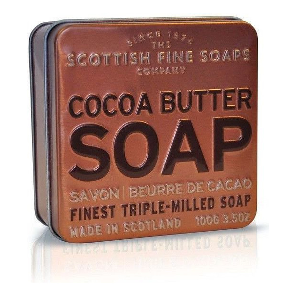 The Scottish Fine Soaps Cocoa Butter Soap In A Tin mydło w puszce z masłem kakaowym 100g