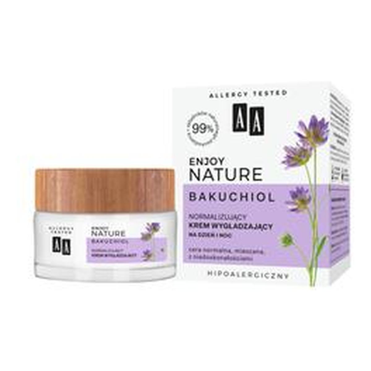 AA Enjoy Nature Normalizujący krem wygładzający na dzień i na noc 50ml