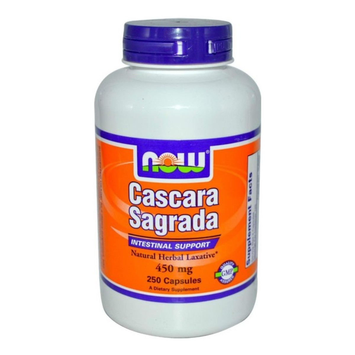 Now Foods Cascara sagrada 450mg suplement diety 250 kapsułek