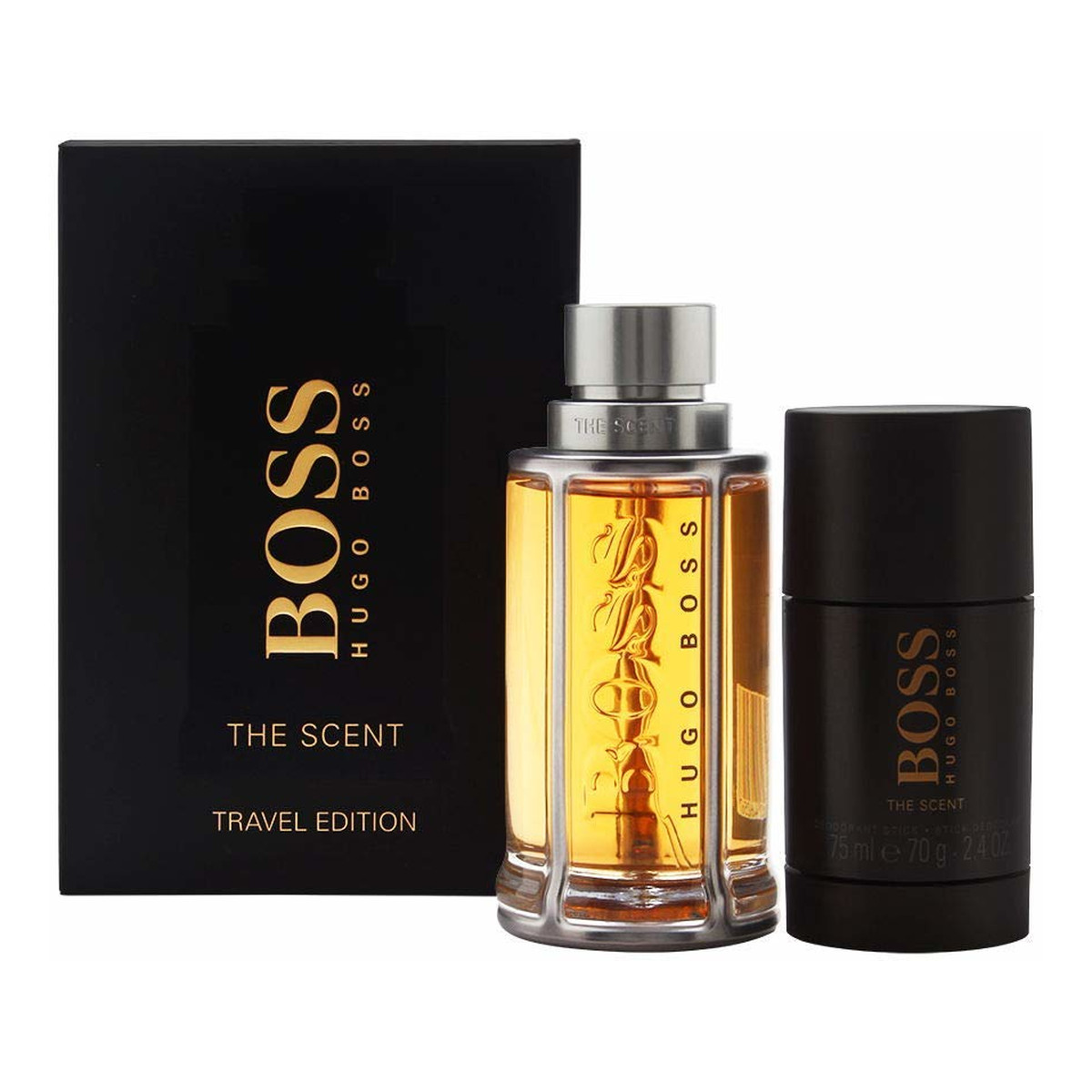 Hugo Boss Boss The Scent For Man Travel Edition zestaw (woda toaletowa 100ml + dezodorant sztyft 75ml)