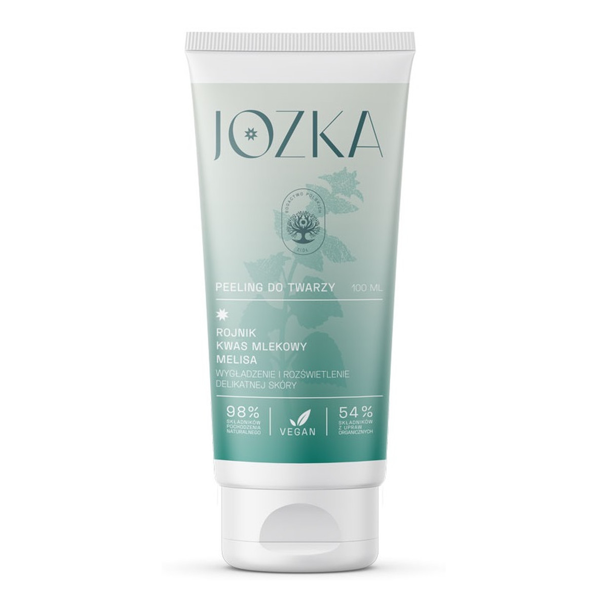 Jozka Peeling do twarzy rojnik kwas mlekowy melisa 100ml