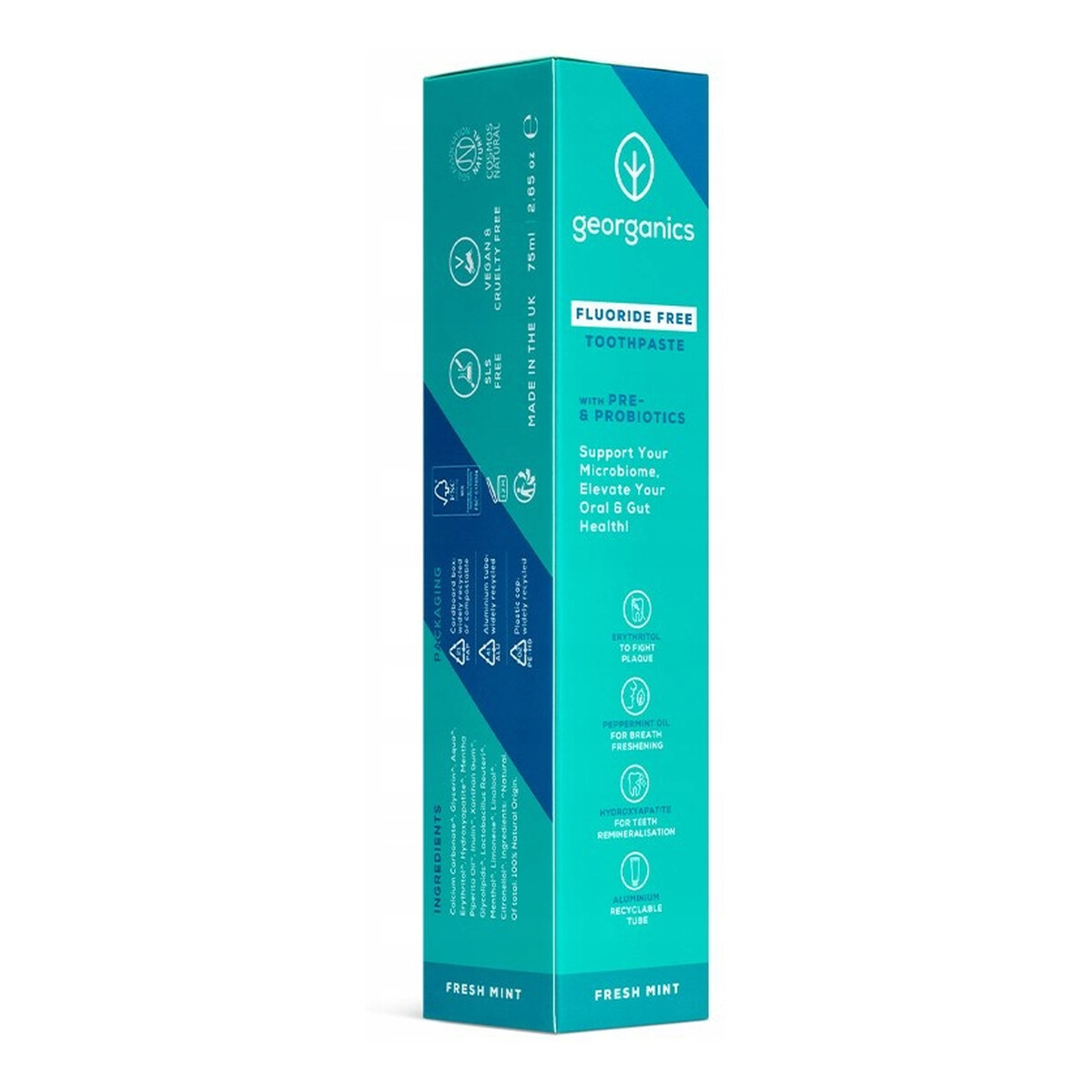 Georganics Pasta do zębów z prebiotykami i probiotykami 75ml