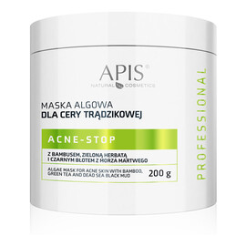 maska algowa dla cery trądzikowej z bambusem zieloną herbatą i czarnym błotem z Morza Martwego