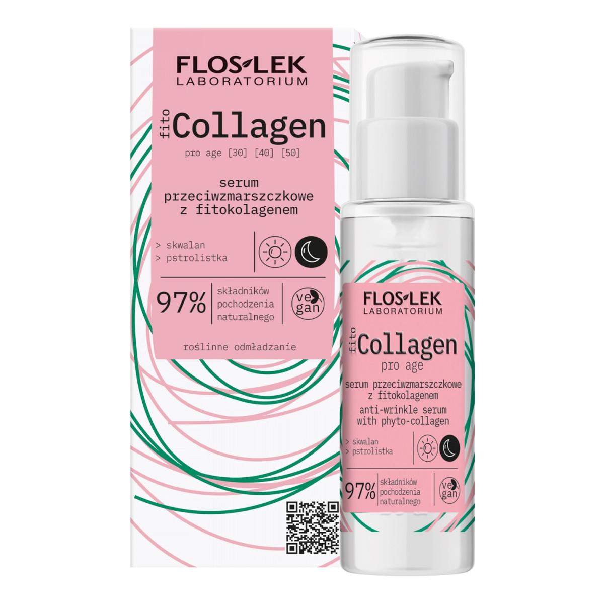 FlosLek fitoCollagen Pro Age Serum przeciwzmarszczkowe z fitokolagenem 30ml