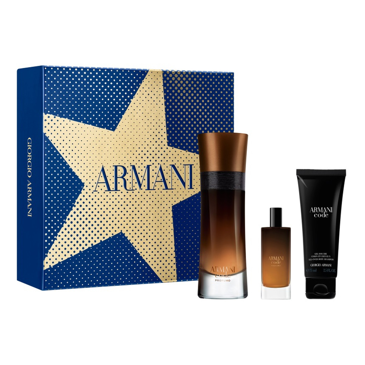 Giorgio Armani Armani Code Profumo Pour Homme Zestaw woda perfumowana spray 60ml + woda perfumowana spray 15ml + żel pod prysznic 75ml