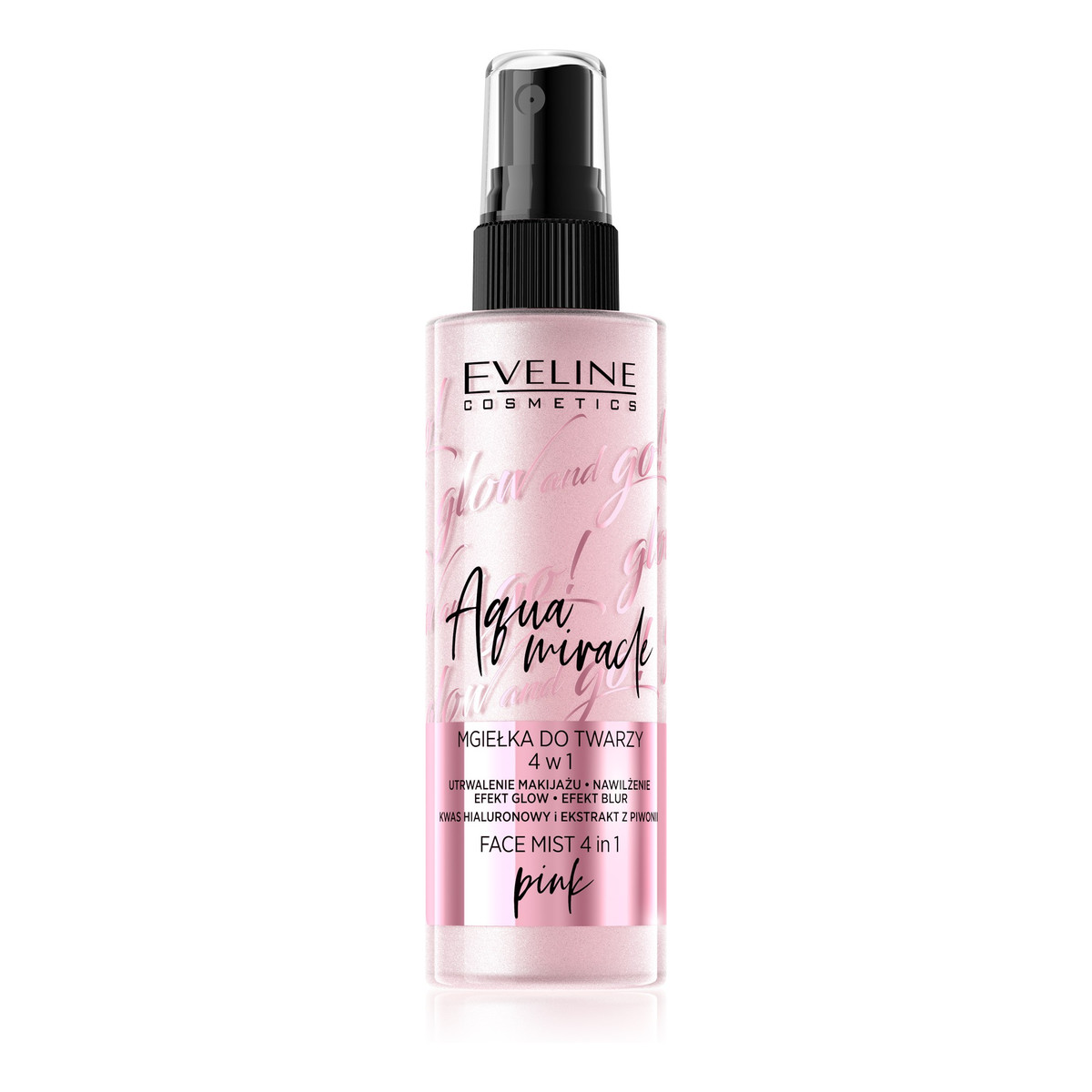 Eveline Glow and Go! Aqua Miracle Mgiełka utrwalająca do twarzy 4w1 100ml
