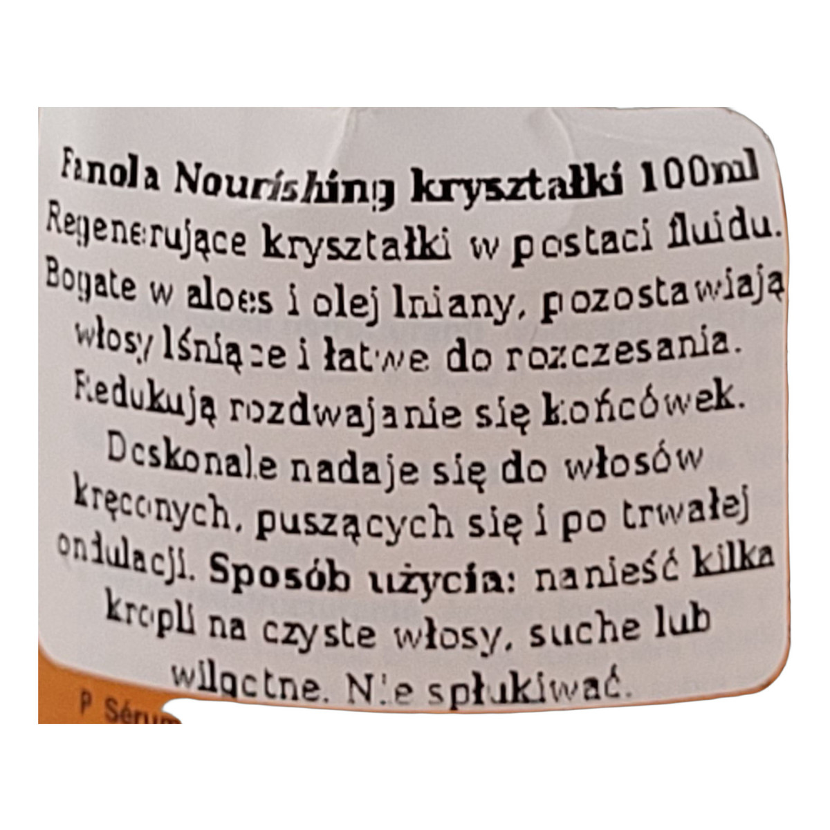 Fanola Nourishing Kryształki Wygładzająco-Nabłyszczające do Włosów Suchych i Zniszczonych 100ml