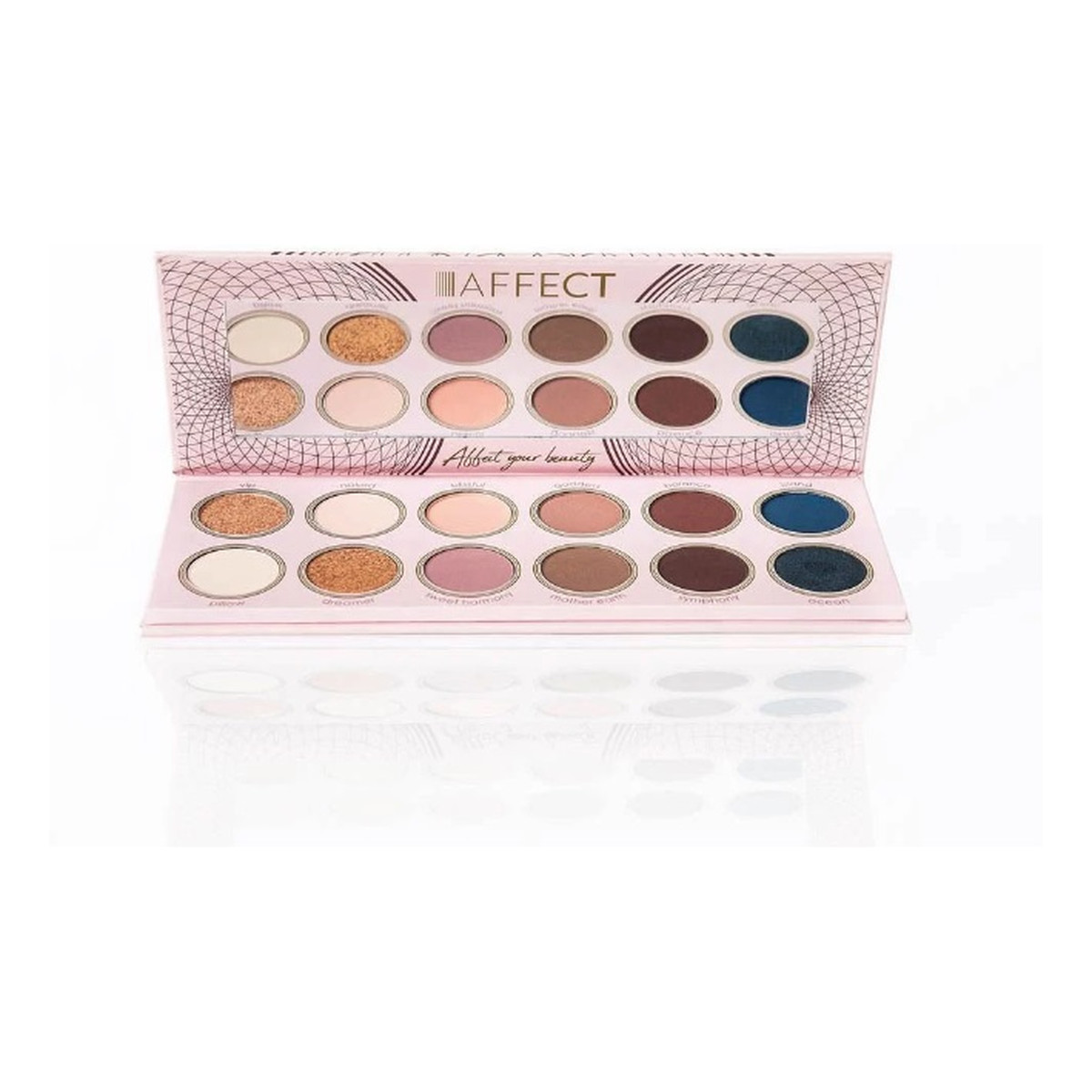Affect Zestaw Dwóch Palet do makijażu oczu i twarzy Just The Two Of Us Set