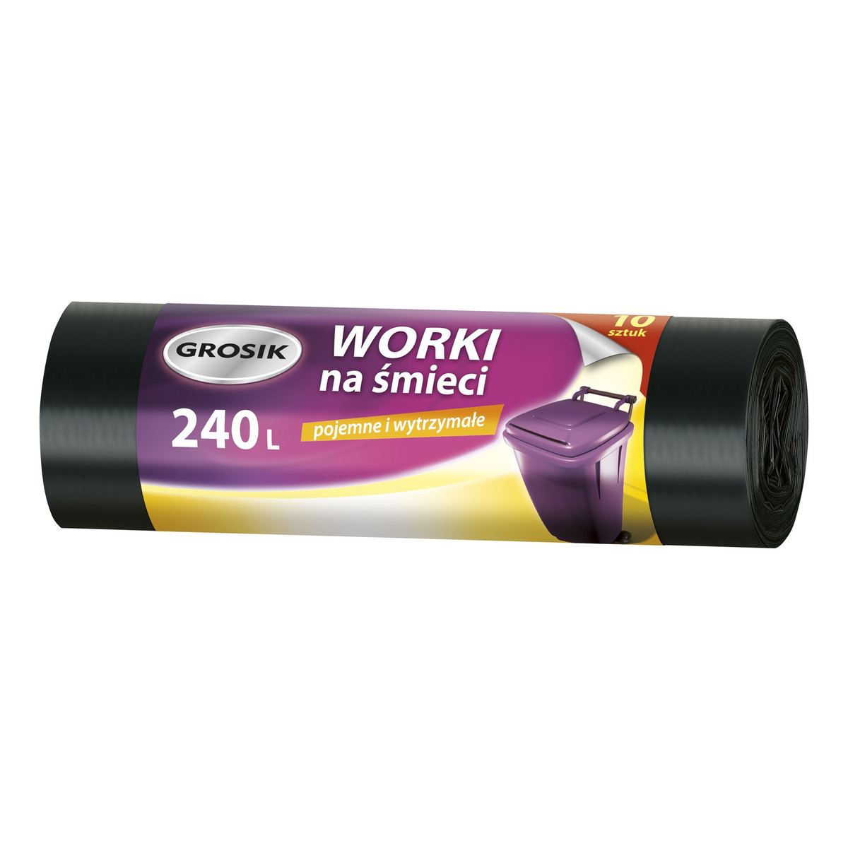 Grosik Worki na śmieci LD 240L/10sztuk 1500g