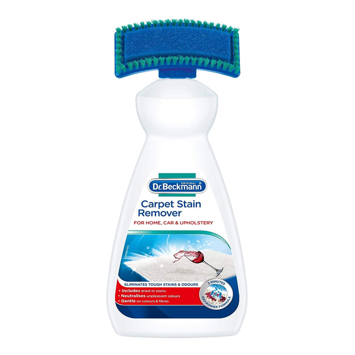 Dr Beckmann Stain Remover Carpet Cleaning Brush Odplamiacz Do Tapicerki I Dywanów ze szczoteczką 650ml