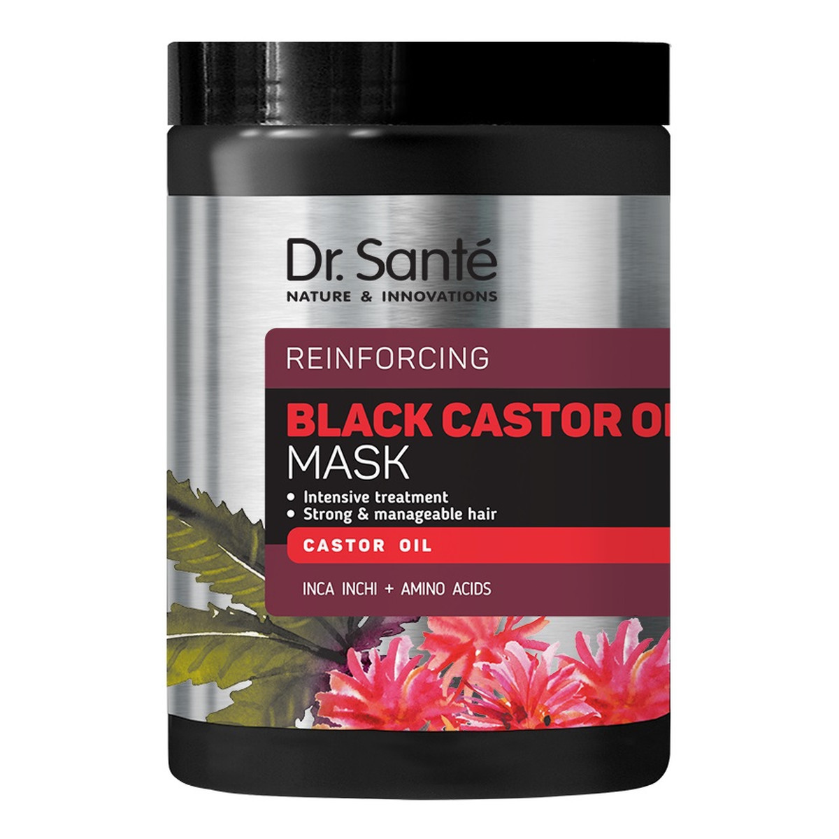 Dr. Sante Black castor oil mask regenerująca maska do włosów z olejem rycynowym 1000ml