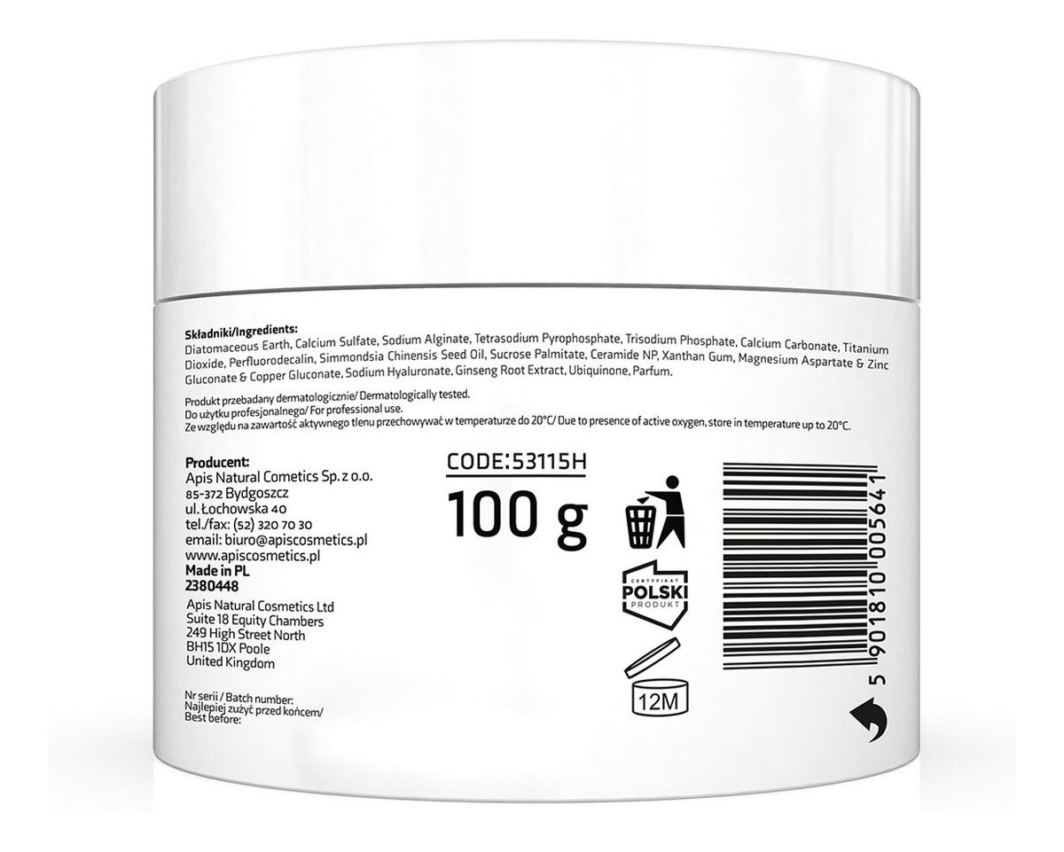 Oxygenating Algae Mask Dotleniająca Maska Algowa Z Aktywnym Tlenem