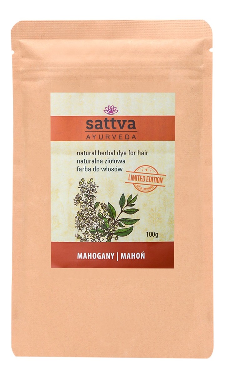 Naturalna Ziołowa Farba/henna Do Włosów Mahogany