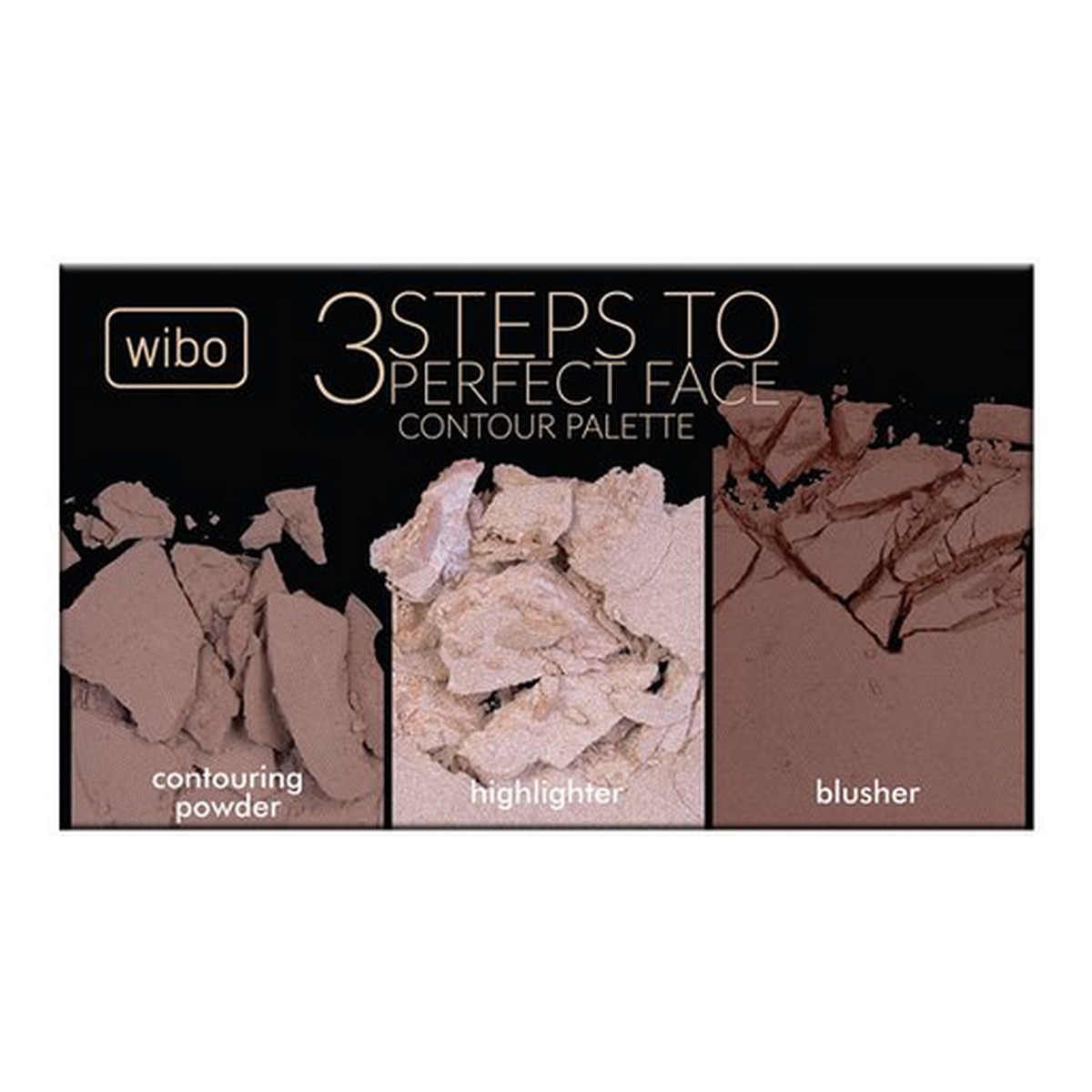 Wibo 3 STEPS TO PERFECT FACE Dark paleta do konturowania twarzy