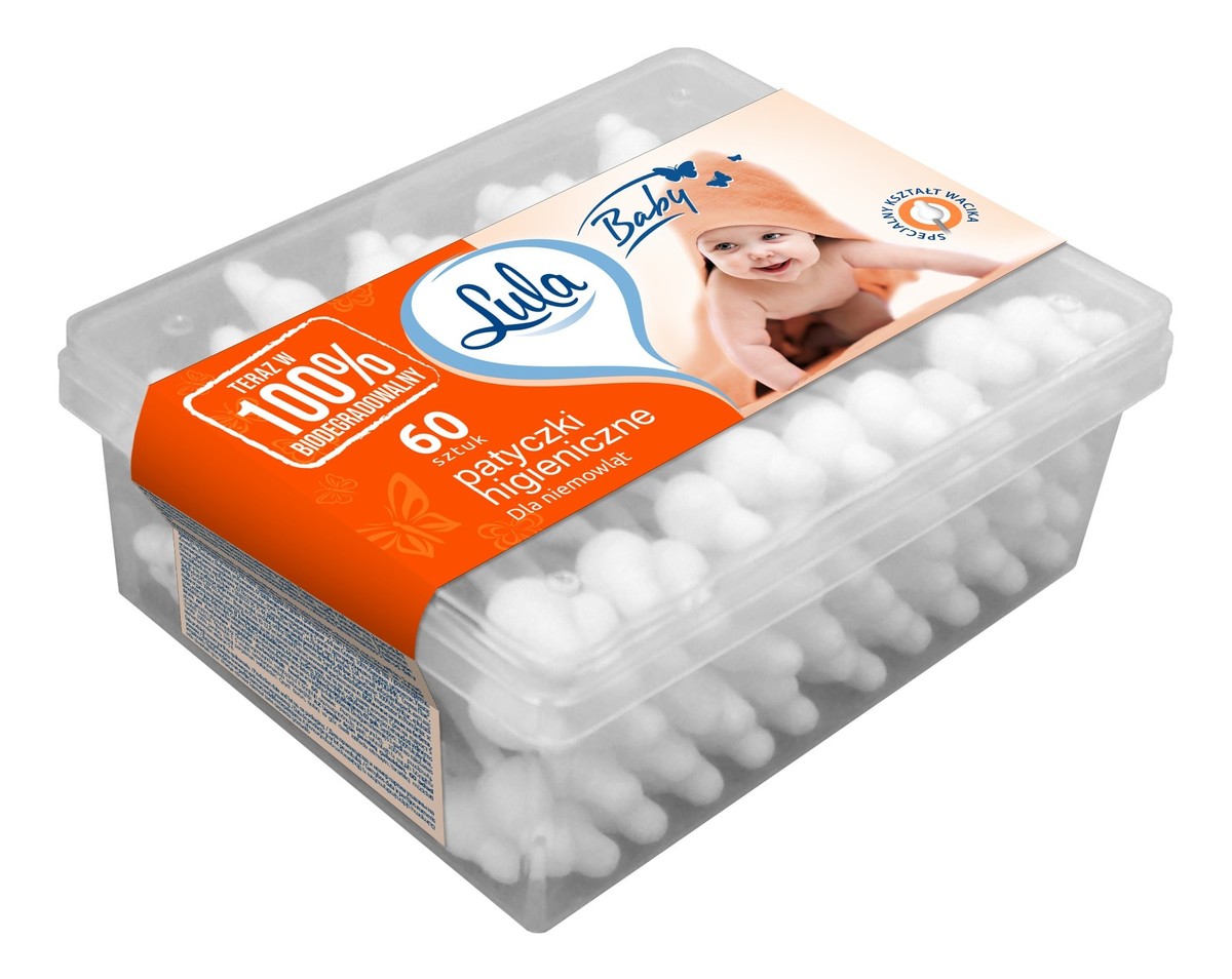 Patyczki higieniczne dla niemowląt BIO 1op.-60szt