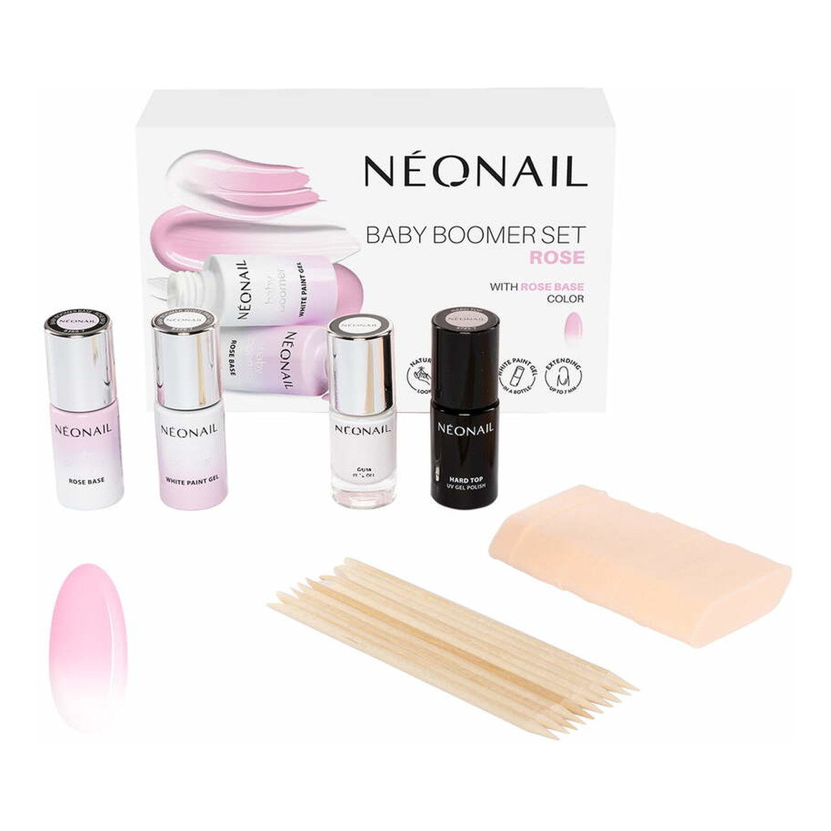 NeoNail Baby Boomer zestaw do manicure Rose