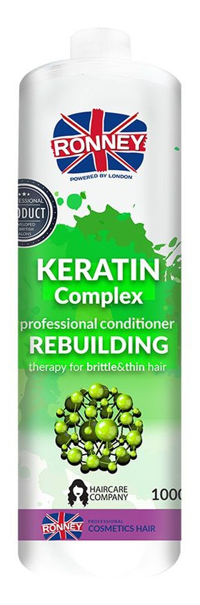 Keratin complex professional conditioner rebuilding odbudowująca odżywka do włosów suchych i łamliwych