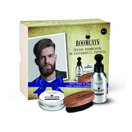 Zestaw #4 kosmetyków dla mężczyzn olejek do brody 50ml + balsam do zarostu 30ml + szczotka do brody