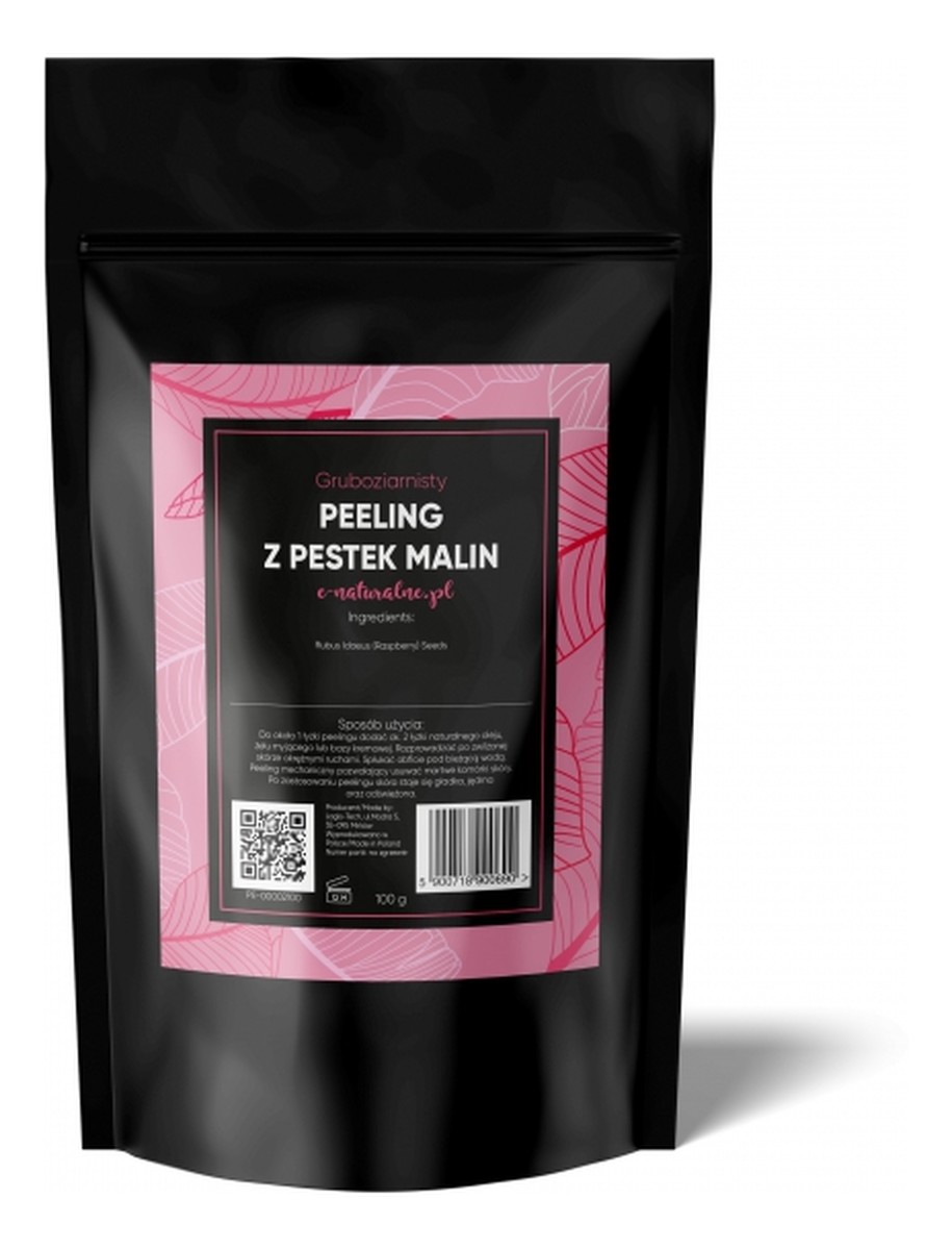 Gruboziarnisty peeling z pestek malin