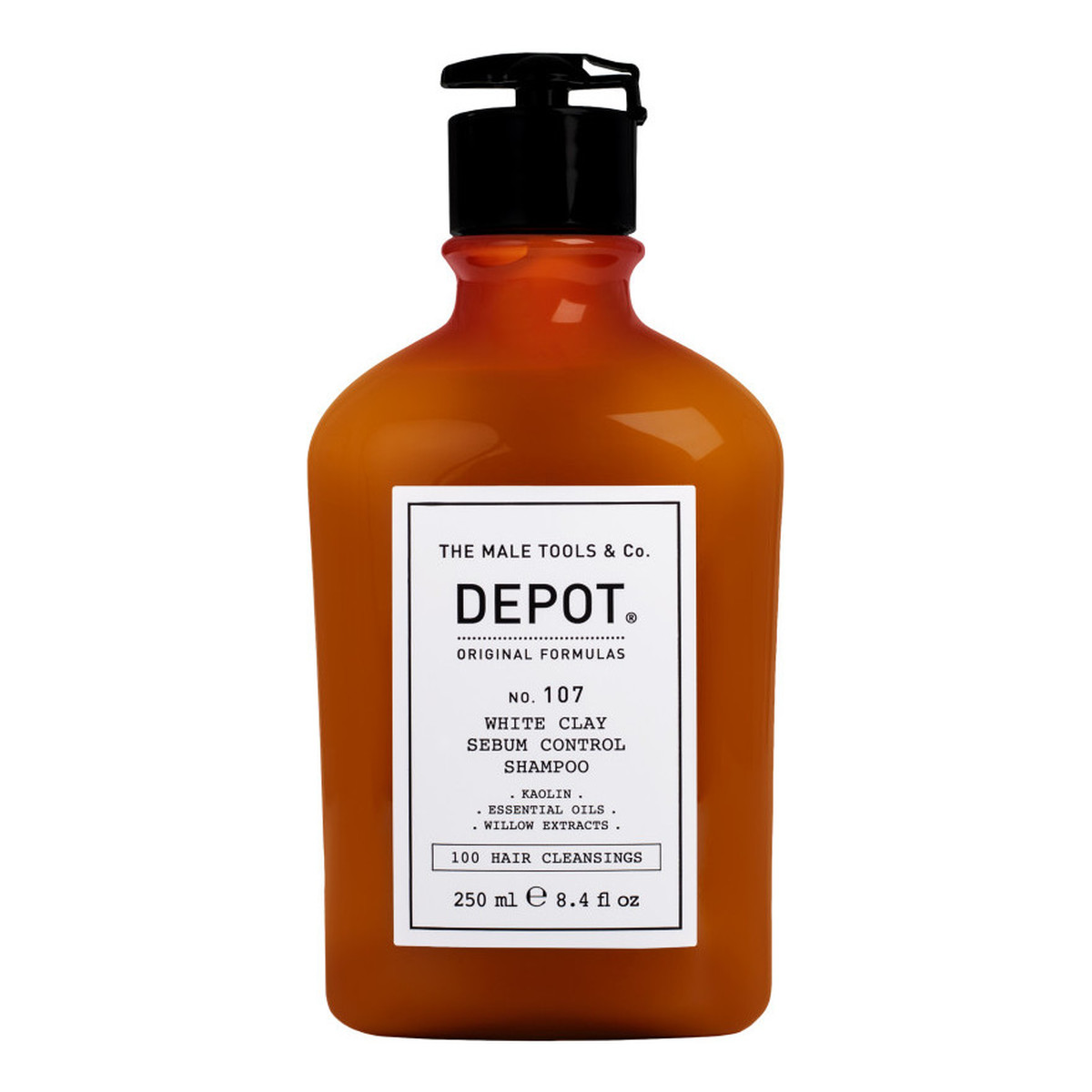 Depot No. 107 WhiteClay SebumControl Szampon do włosów przetłuszczających się 250ml