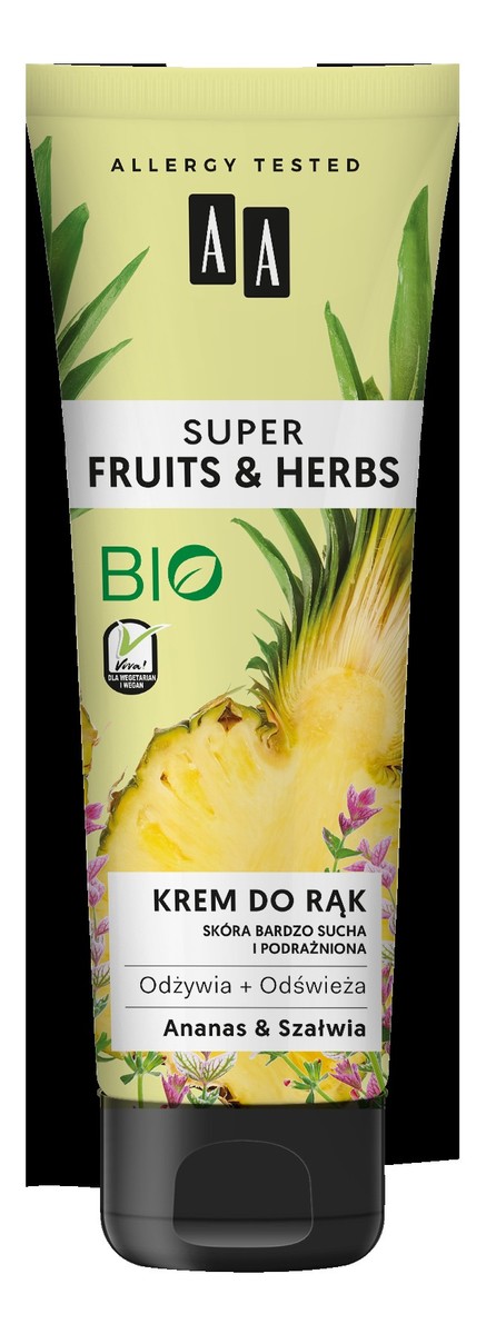 Krem do rąk ananas i szałwia