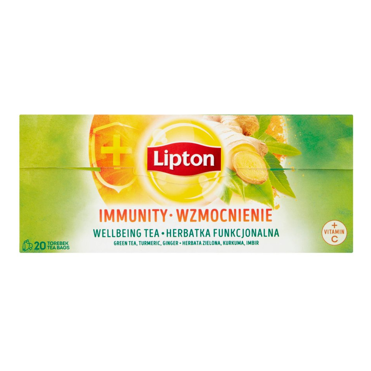 Lipton Wzmocnienie Herbata funkcjonalna 20 torebek 32g