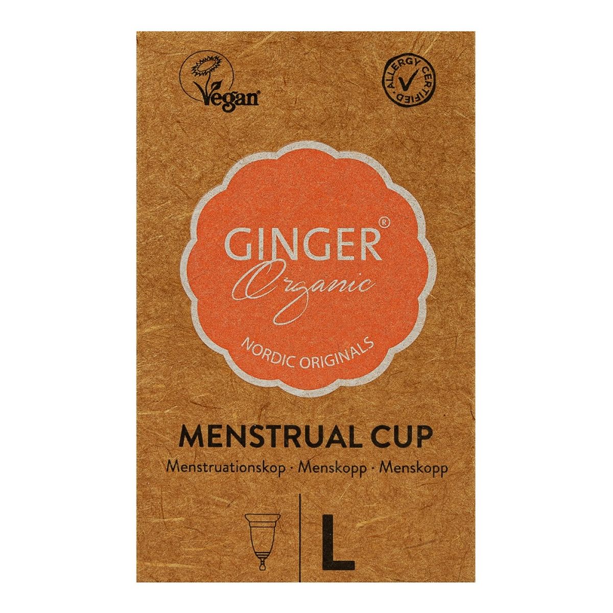 Ginger Organic Menstrual cup kubeczek menstruacyjny l
