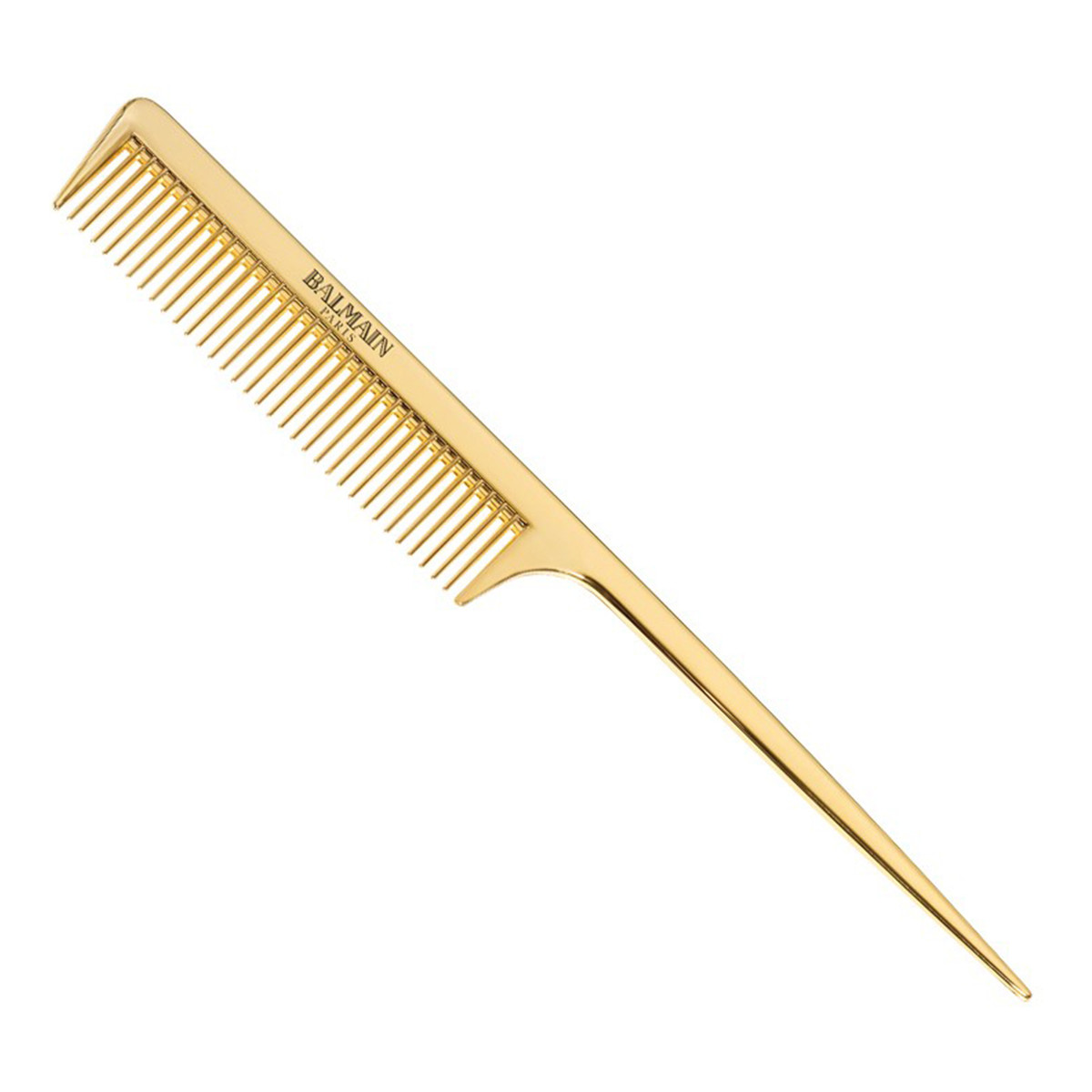 Balmain Golden Tail Comb profesjonalny złoty grzebień do strzyżenia ze szpikulcem