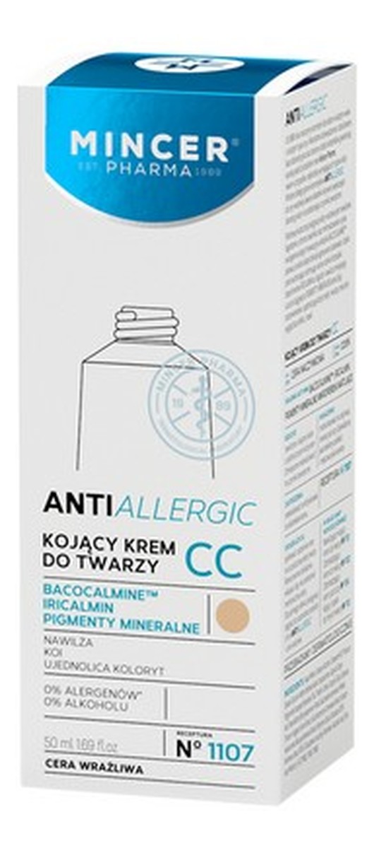 Kojący Krem Do Twarzy CC No1107