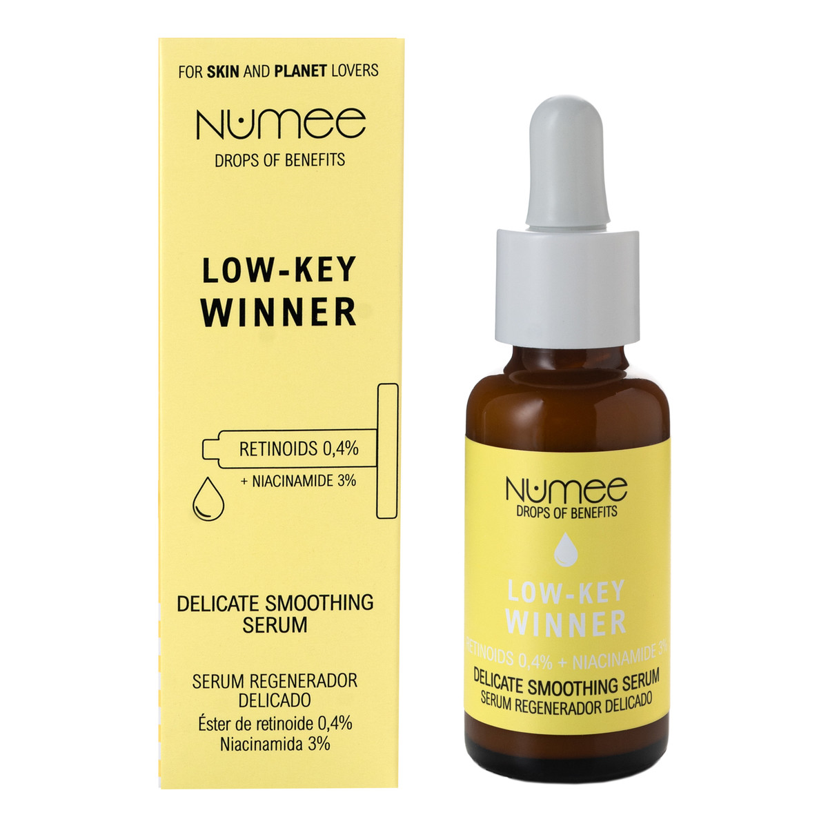Numee Drops of benefits low-key winner serum do twarzy wygładzające z retinolem 30ml