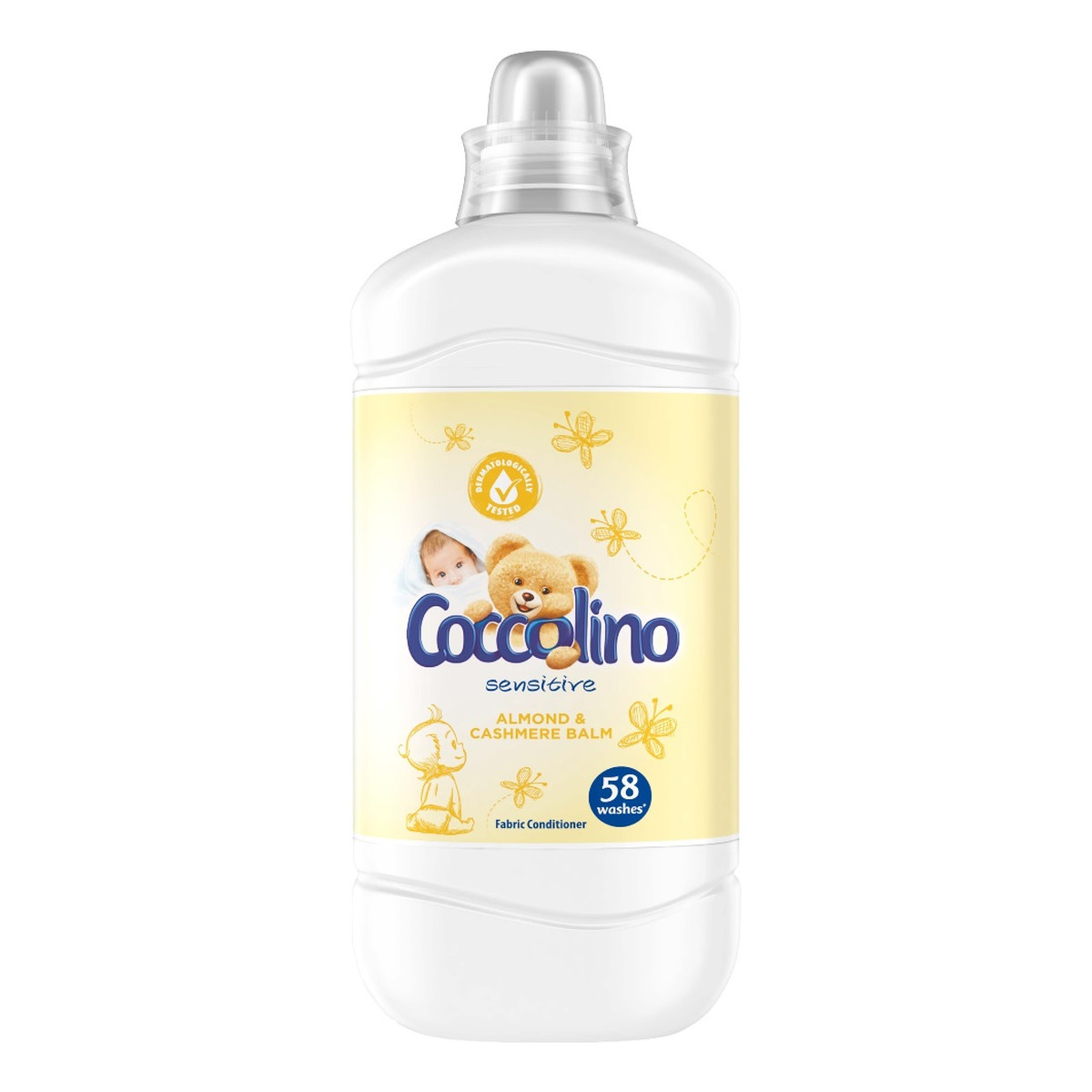 Coccolino Sensitive płyn do płukania tkanin almond & cashmere balm 1.45l 1450ml