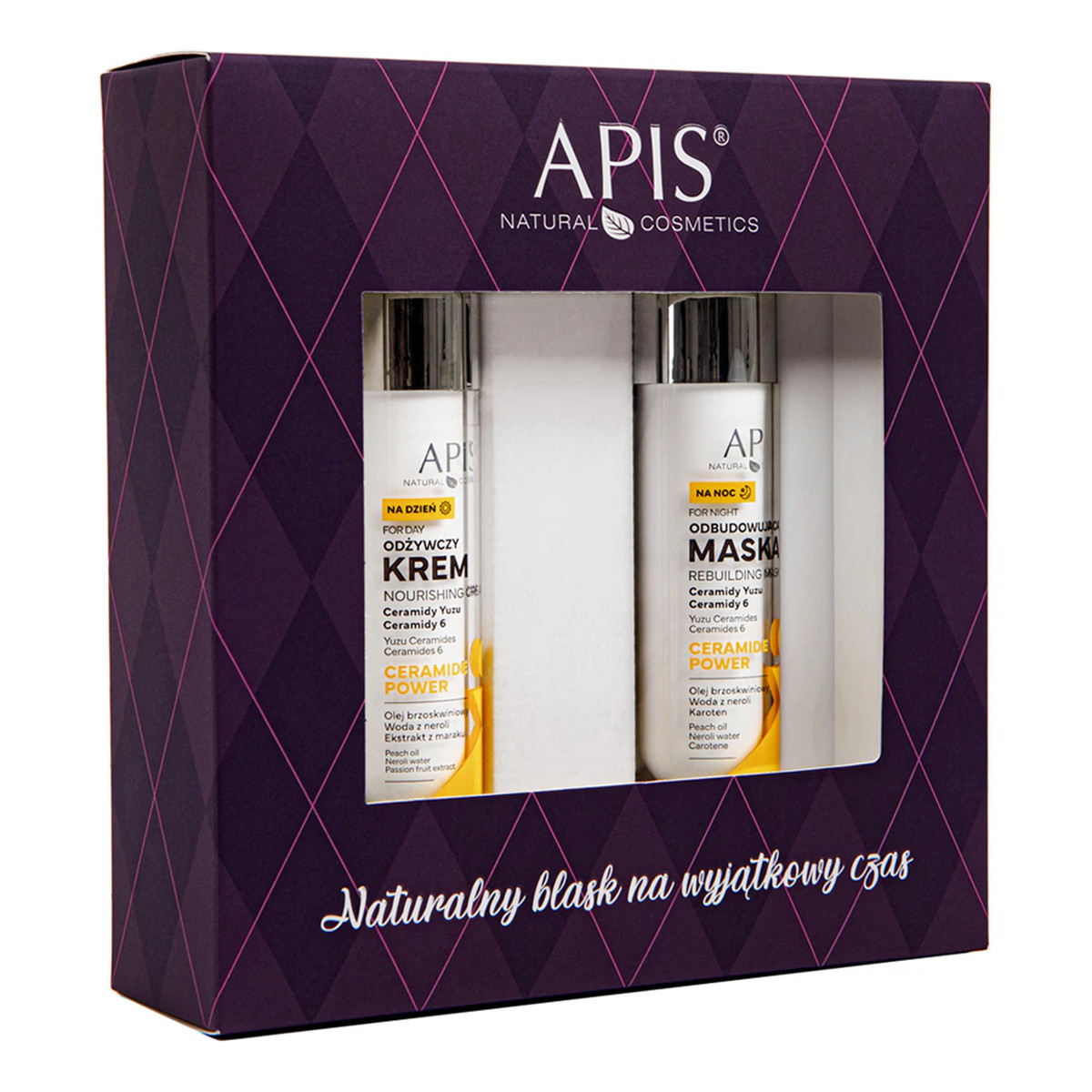 Apis Ceramide Power Zestaw odżywczy krem na dzień 50ml + odbudowująca maska na noc 50ml