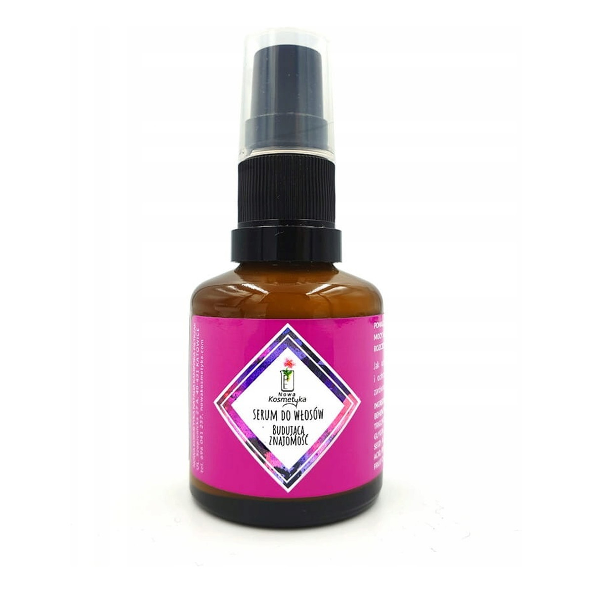 Nowa Kosmetyka Serum do włosów ,,Budująca znajomość" 30ml