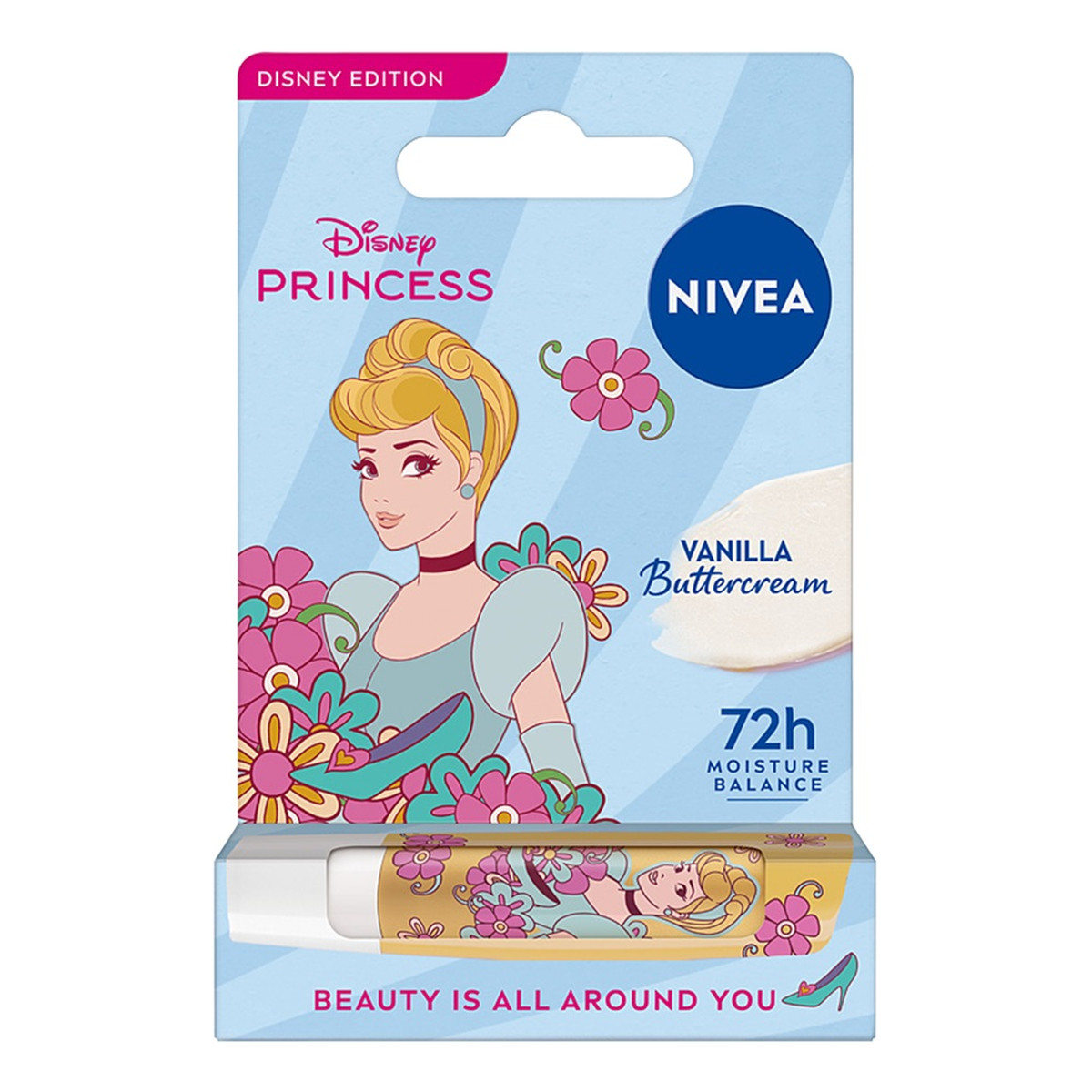 Nivea Disney Edition pielęgnująca pomadka do ust Vanilla Buttercream 4.8g
