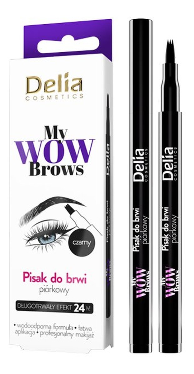 Piórkowy Marker do brwi czarny