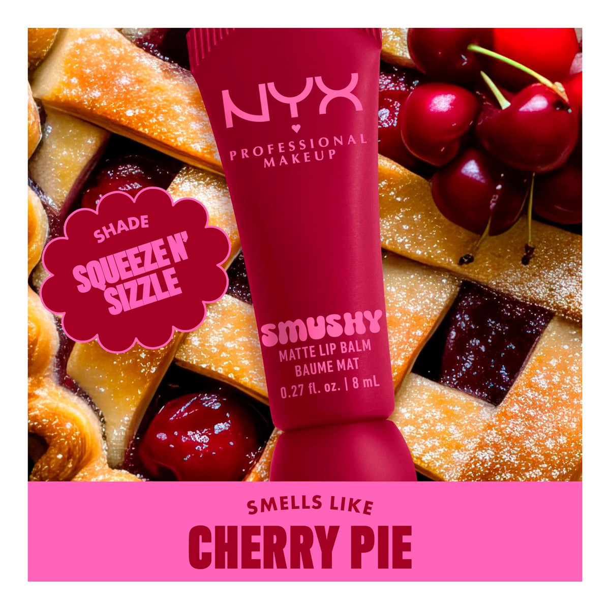 NYX Professional MakeUp Smushy Nawilżająco-matujący balsam do ust z pigmentem 8ml