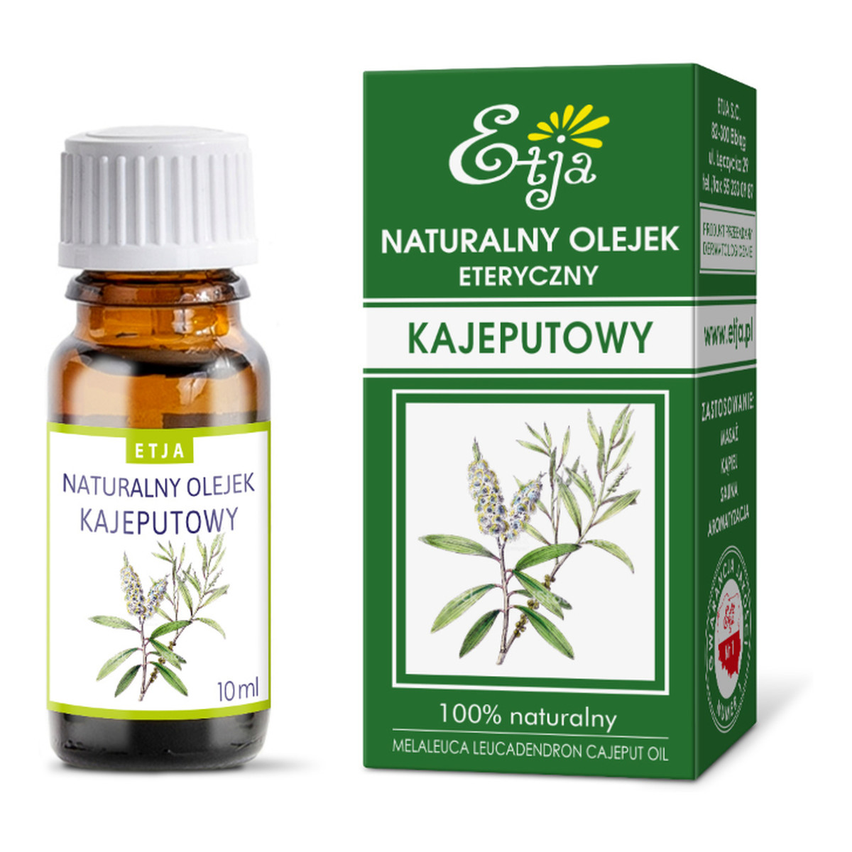 Etja OLEJEK ETERYCZNY NATURALNY - KAJEPUTOWY 10ml