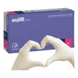 Rękawice lateksowe diagnostyczne pudrowane S 100szt.