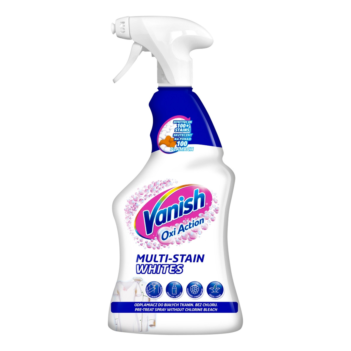 Vanish Oxi action odplamiacz do białych tkanin w sprayu 500ml