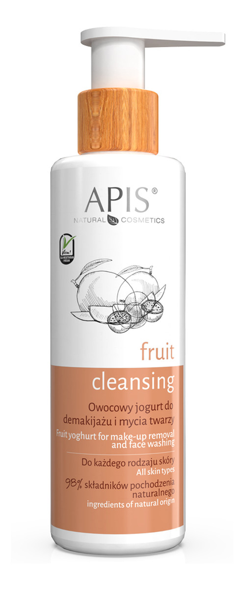 owocowy jogurt do demakjażu i mycia twarzy dla każdego rodzaju skóry