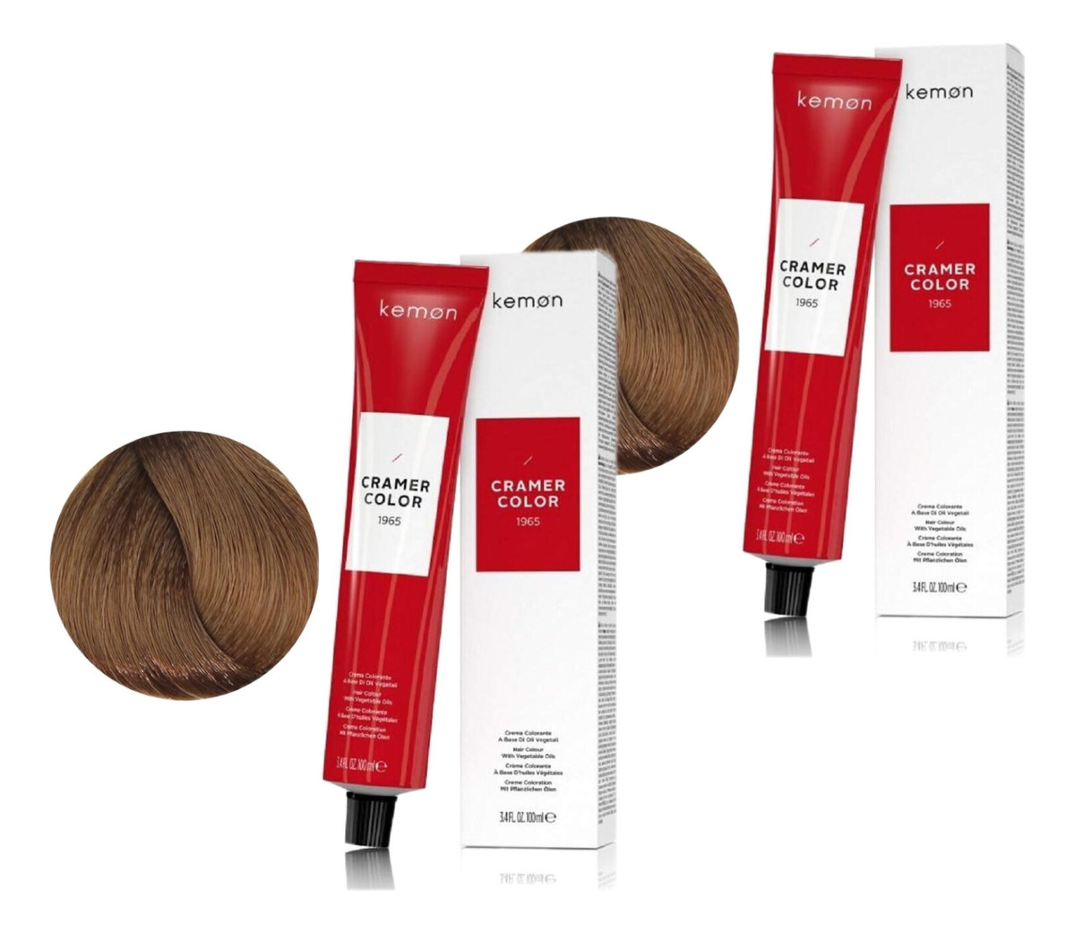 Kremowa farba do włosów z olejem kokosowym Light Blond (8) 2szt.x100ml