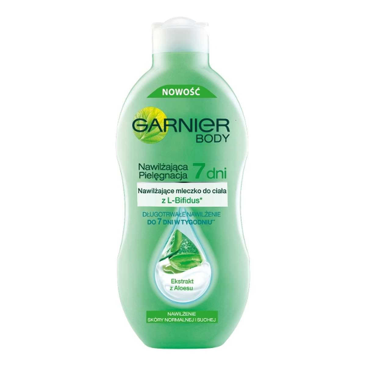 Garnier Nawilżenie 7 Dni Body Mleczko Do Ciała Nawilżające z Aloesem Skóra normalna i sucha 400ml